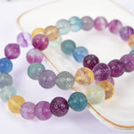 Rainbow Fluorite bracelet (carving beads)