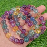 Rainbow Fluorite bracelet (carving beads)