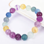 Rainbow Fluorite bracelet (carving beads)