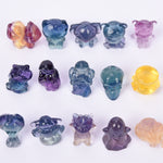 Popular character mini size fluorite carvings