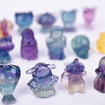 Popular character mini size fluorite carvings