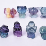 Popular character mini size fluorite carvings