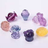 mini size fluorite Plants and others carvings