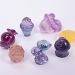 mini size fluorite Plants and others carvings