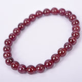 red wine color garnet brecelet