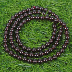 High quality dark red garnet necklace
