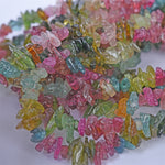 Rainbow tourmaline chips necklace