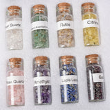 crystal chips bottle set（inluded 12 pcs different materials bottle）