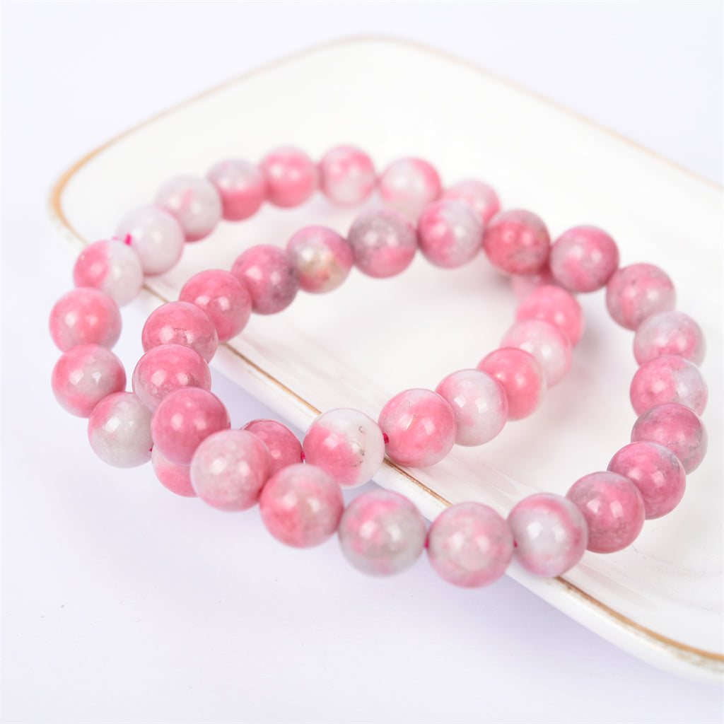 High quality dark pink rhodonite brecelet