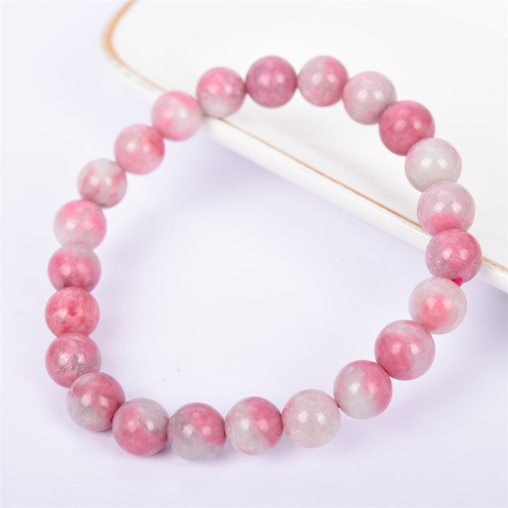 High quality dark pink rhodonite brecelet