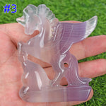 【2022.7.23】 Fluorite unicorn carving