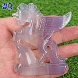 【2022.7.23】 Fluorite unicorn carving