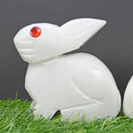 【2022.7.25】White jade carving rabbit