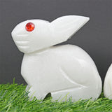 【2022.7.25】White jade carving rabbit