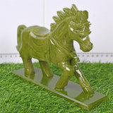 【26-Jul-22】green jade hourse carving