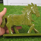 【26-Jul-22】green jade hourse carving