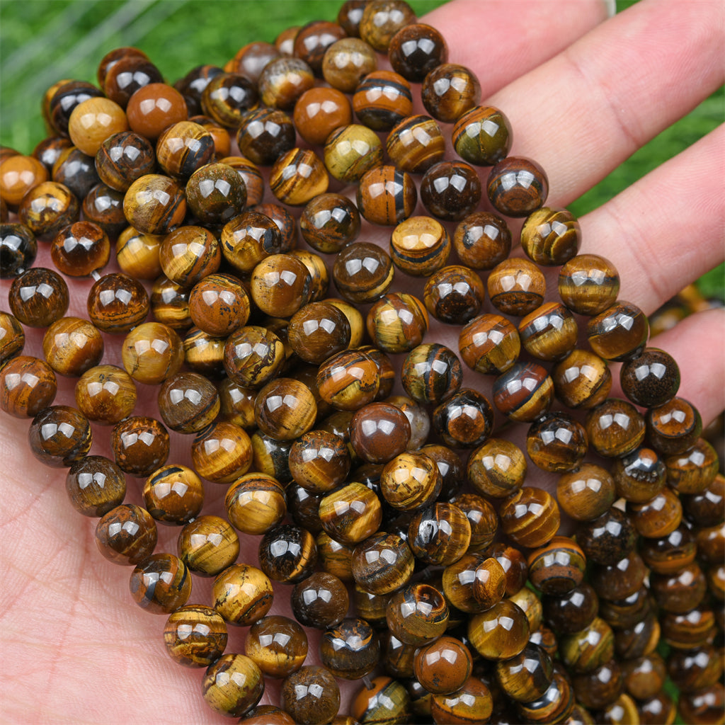 【Loose beads--Yellow tiger eye】