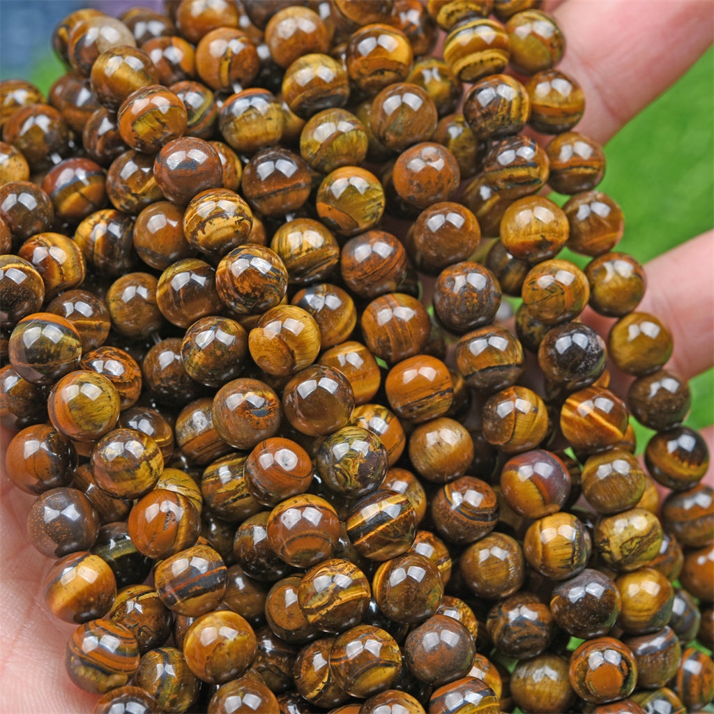 【Loose beads--Yellow tiger eye】