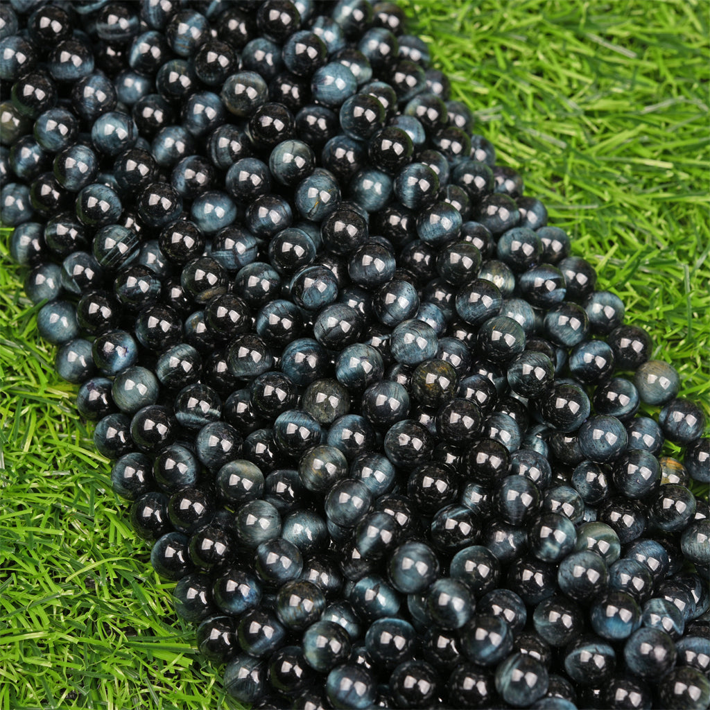 【Loose beads--Blue Tiger Eye Grade A】