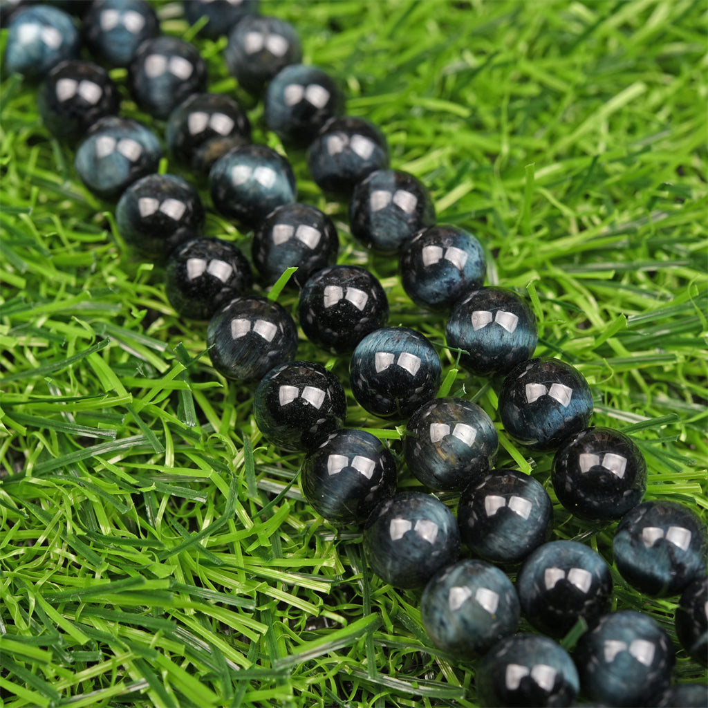 【Loose beads--Blue Tiger Eye Grade A】