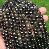 【Loose beads--Golden Obsidian】