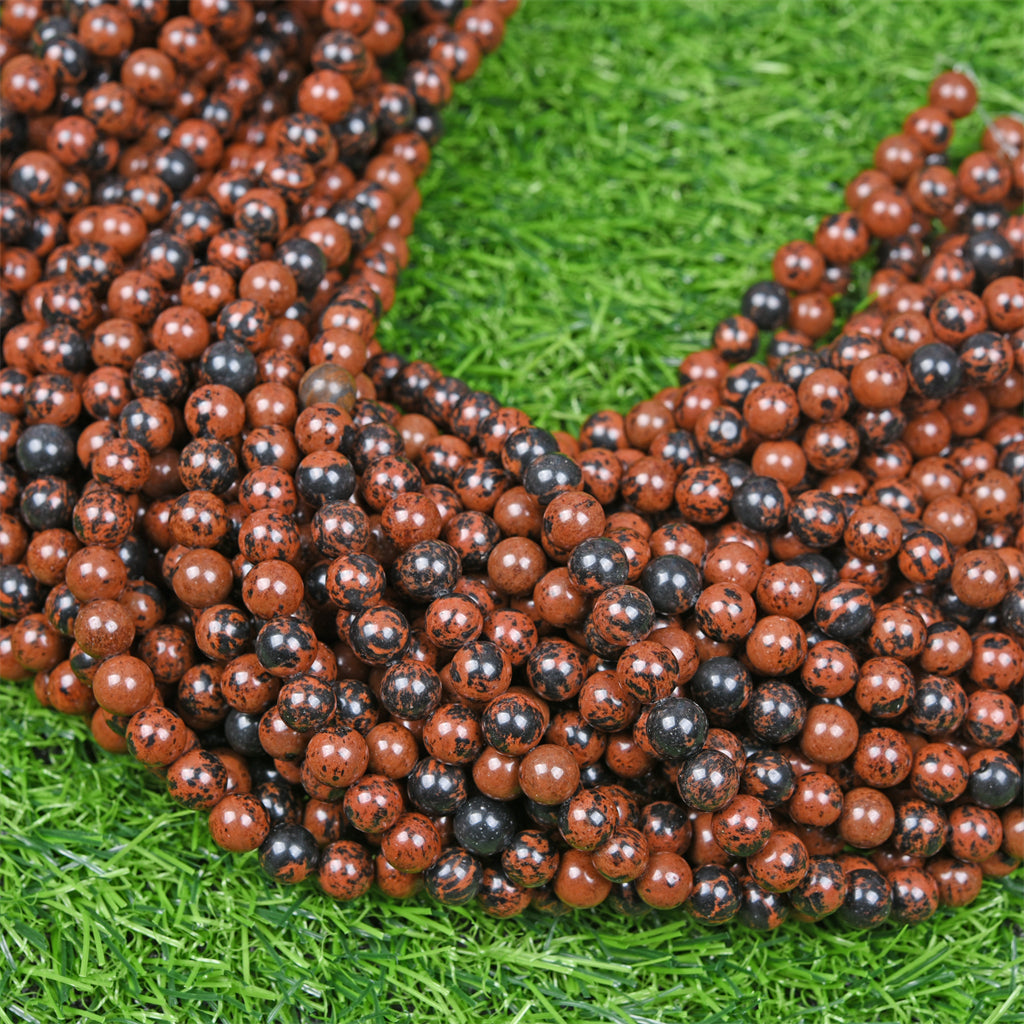 【Loose beads--Red Obsidian】
