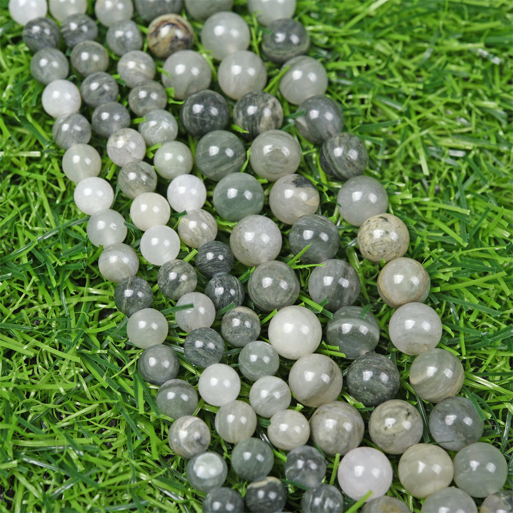 【Loose beads--Green Rabbit hair】
