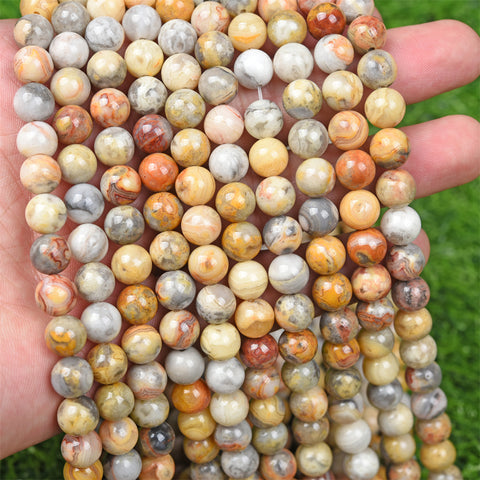 【Loose beads--Crazy Lace Agate】