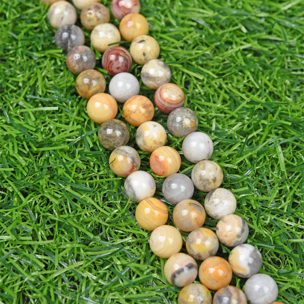 【Loose beads--Crazy Lace Agate】