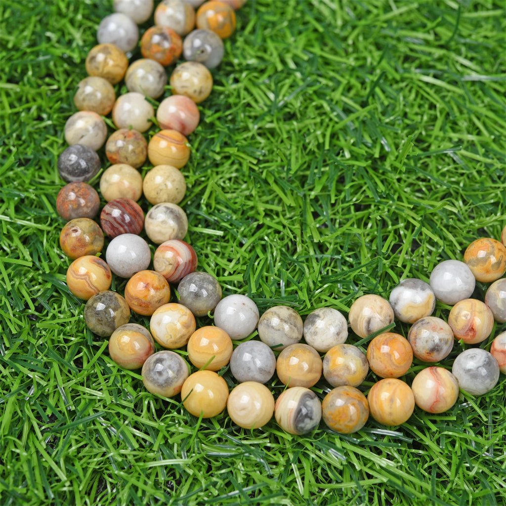 【Loose beads--Crazy Lace Agate】