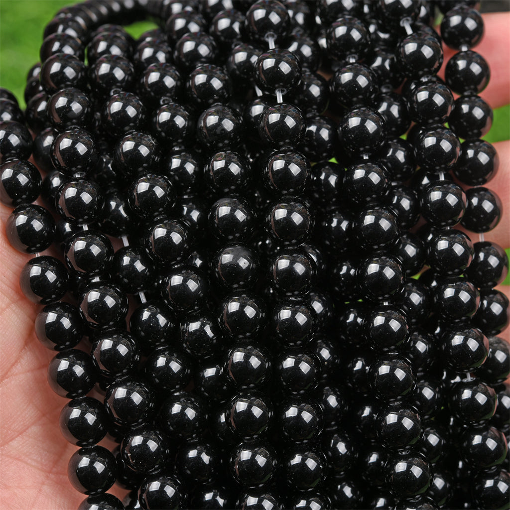 【Loose beads--Black Obsidian】
