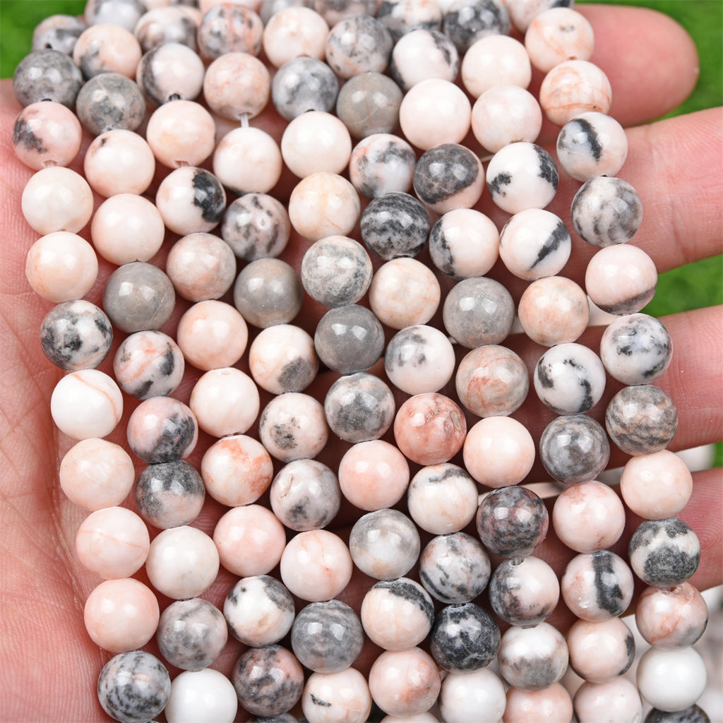 【Loose beads--Pink zebra】