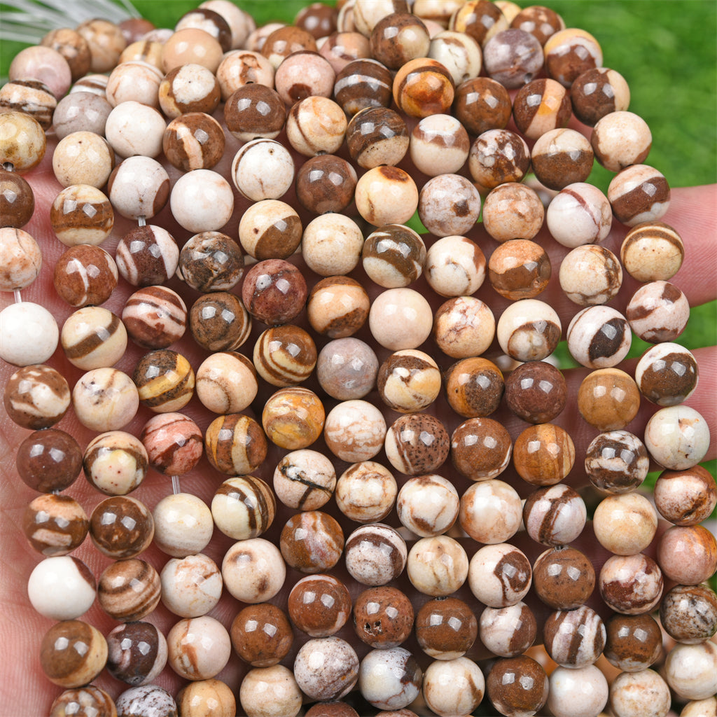 【Loose beads--Chocolate zebra】