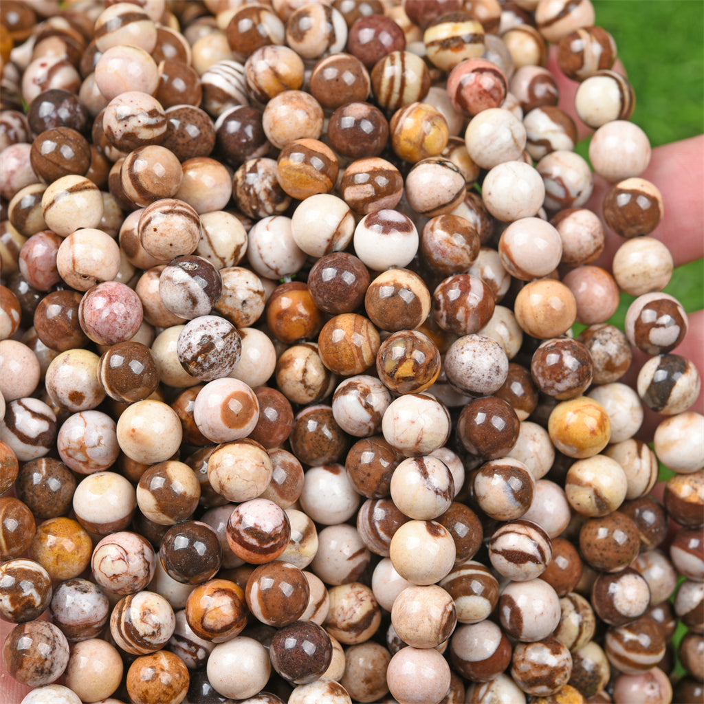 【Loose beads--Chocolate zebra】