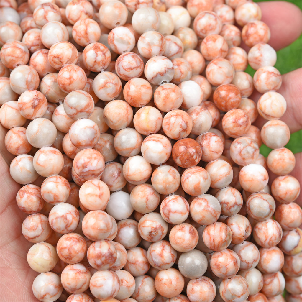【Loose beads--Red Vein agate】