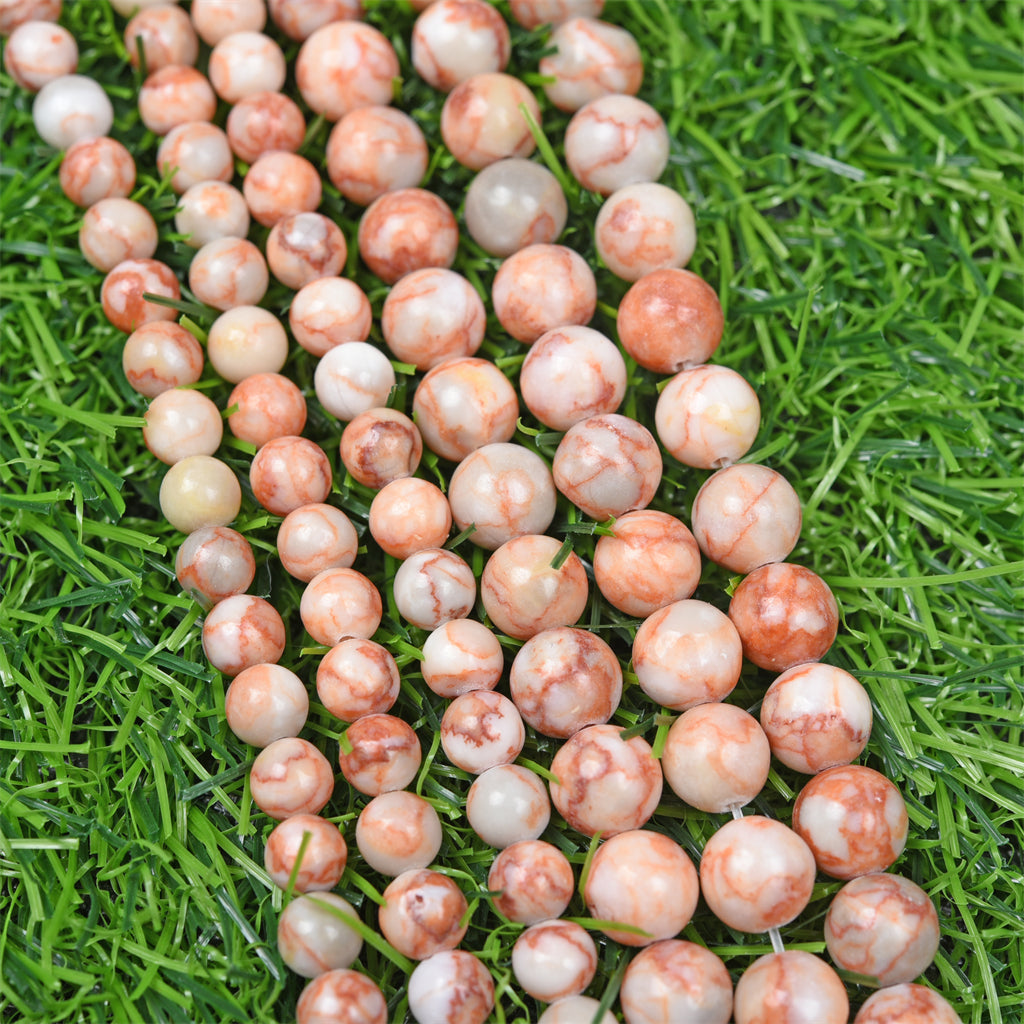 【Loose beads--Red Vein agate】