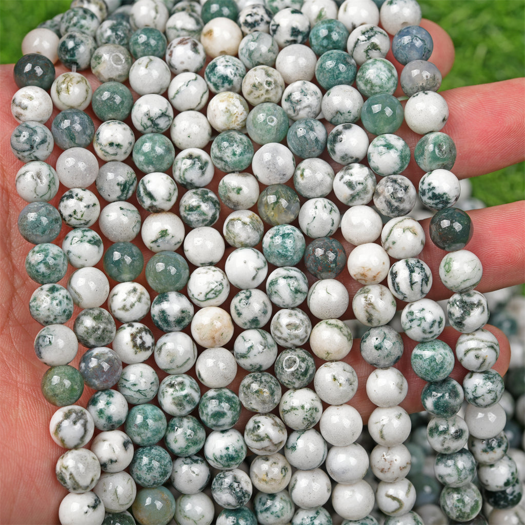 【Loose beads--Moss Agate】