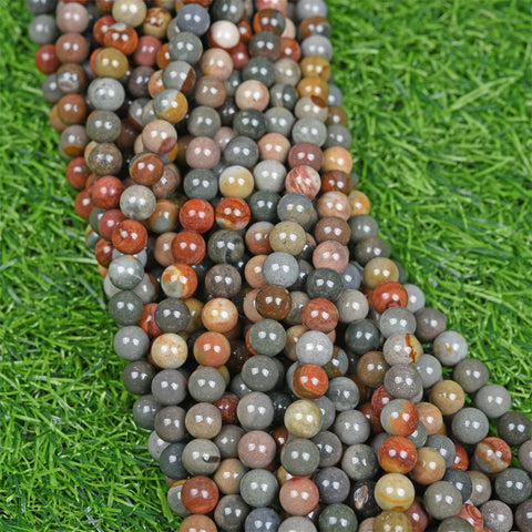 【Loose beads--Polychrome Jasper】