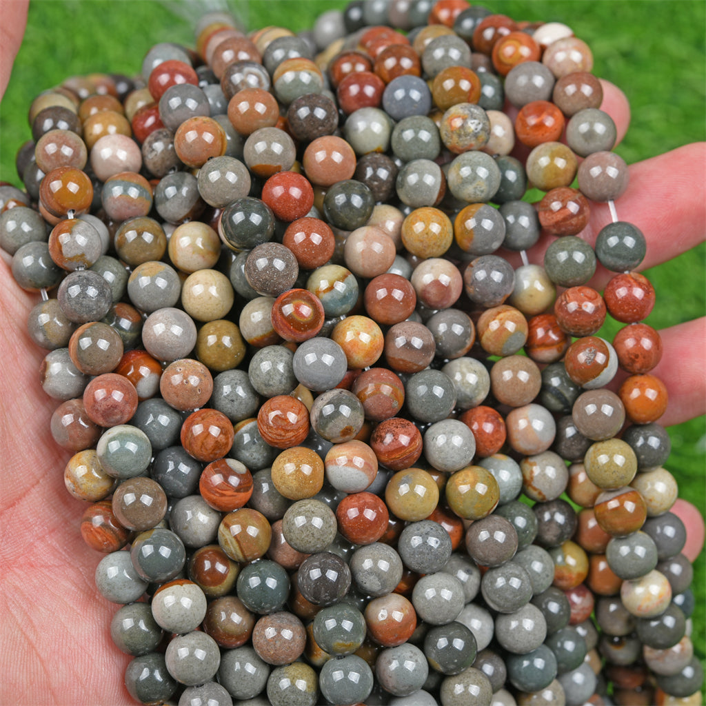 【Loose beads--Polychrome Jasper】