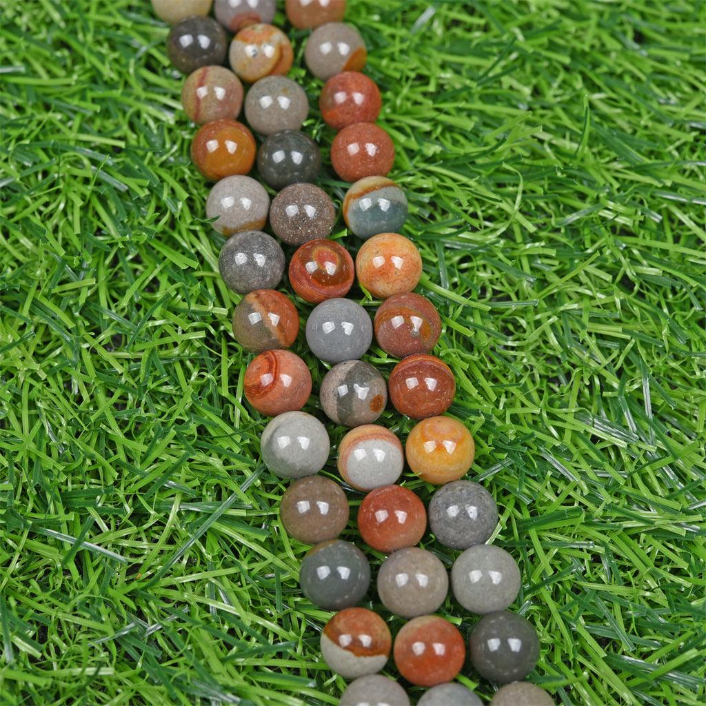 【Loose beads--Polychrome Jasper】