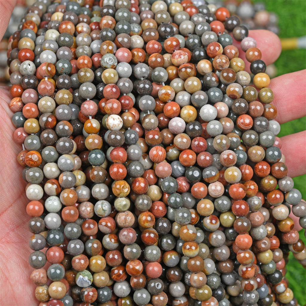 【Loose beads--Polychrome Jasper】