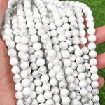 【Loose beads--White Howlite】