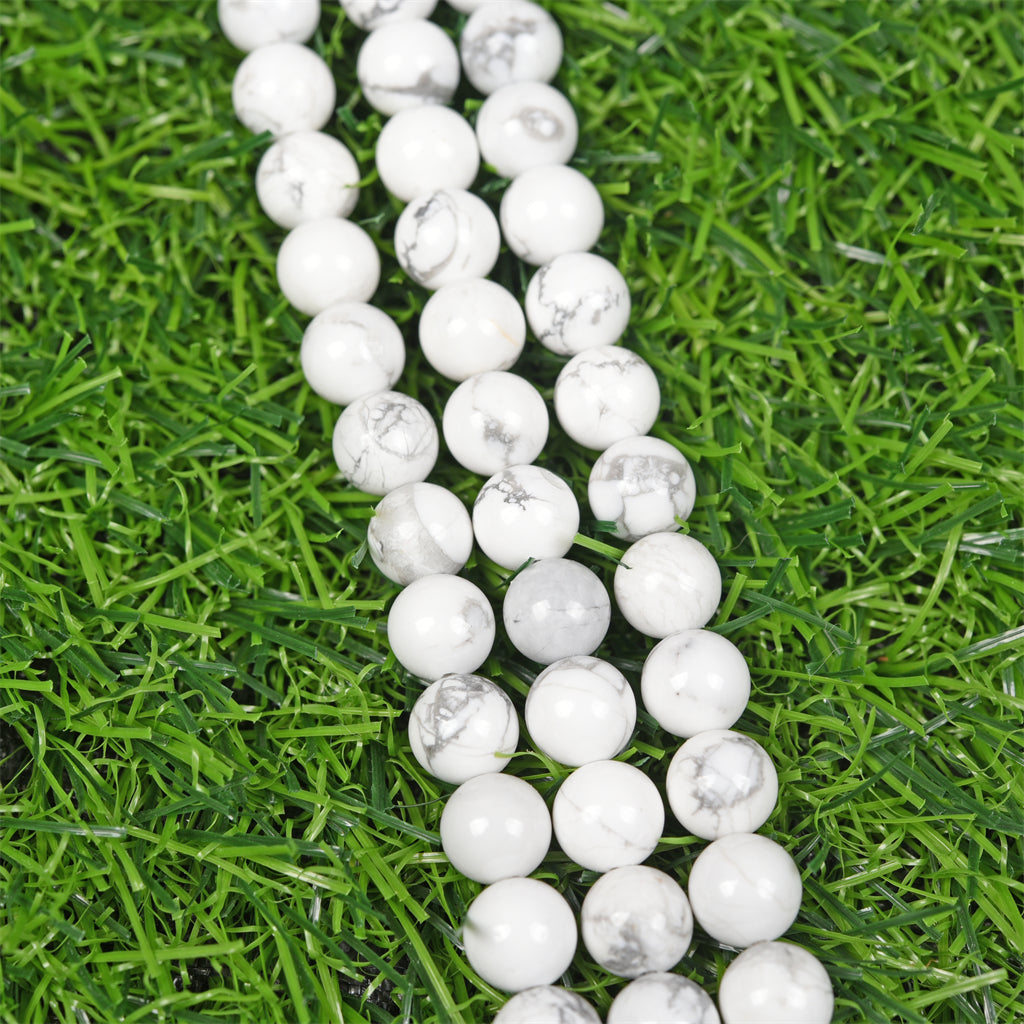 【Loose beads--White Howlite】