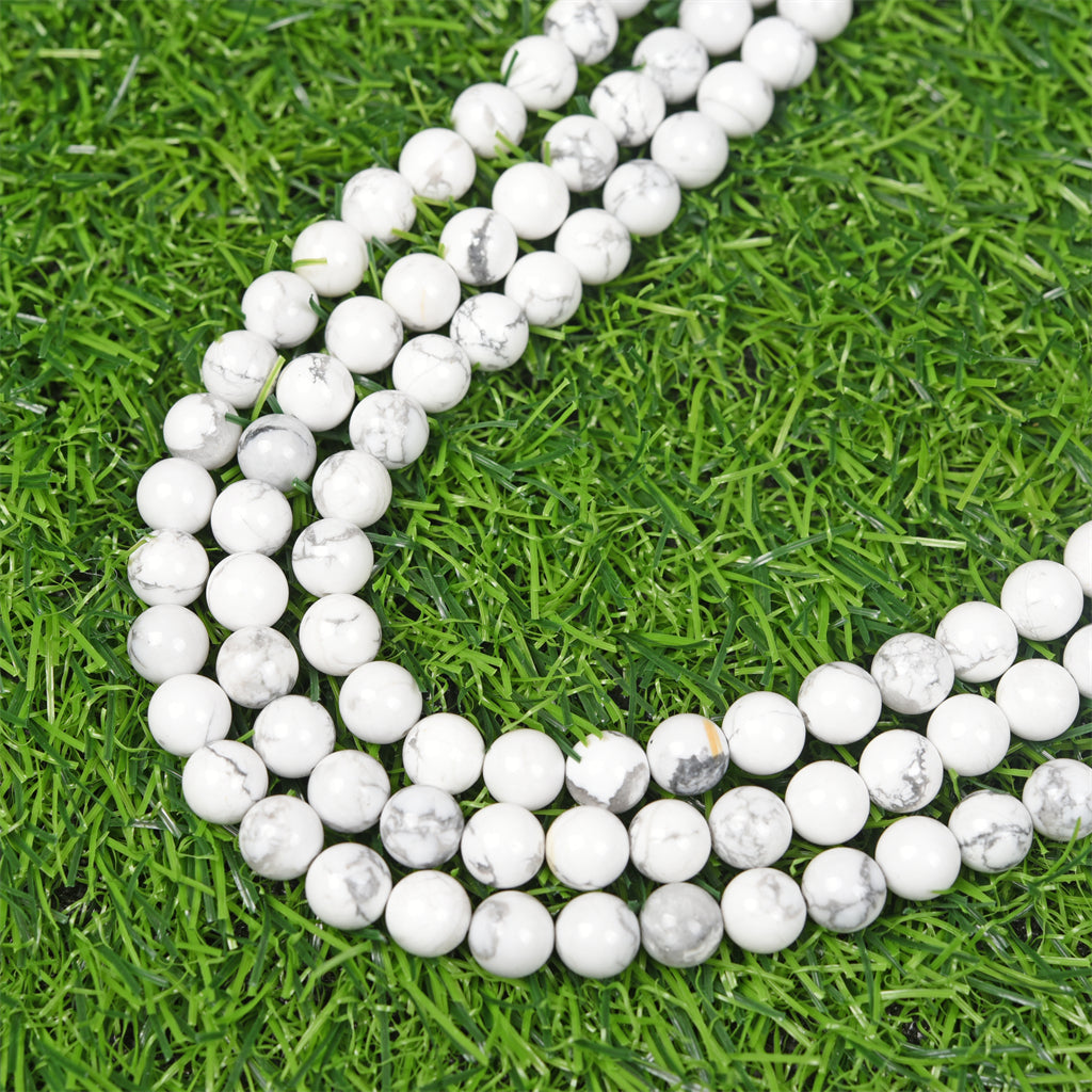 【Loose beads--White Howlite】