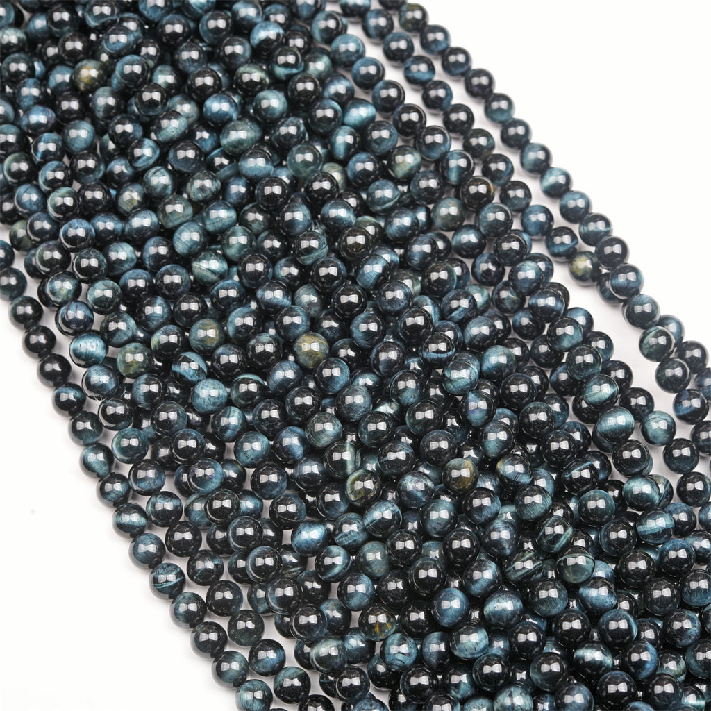 【Loose beads--Blue Tiger Eye Grade A】