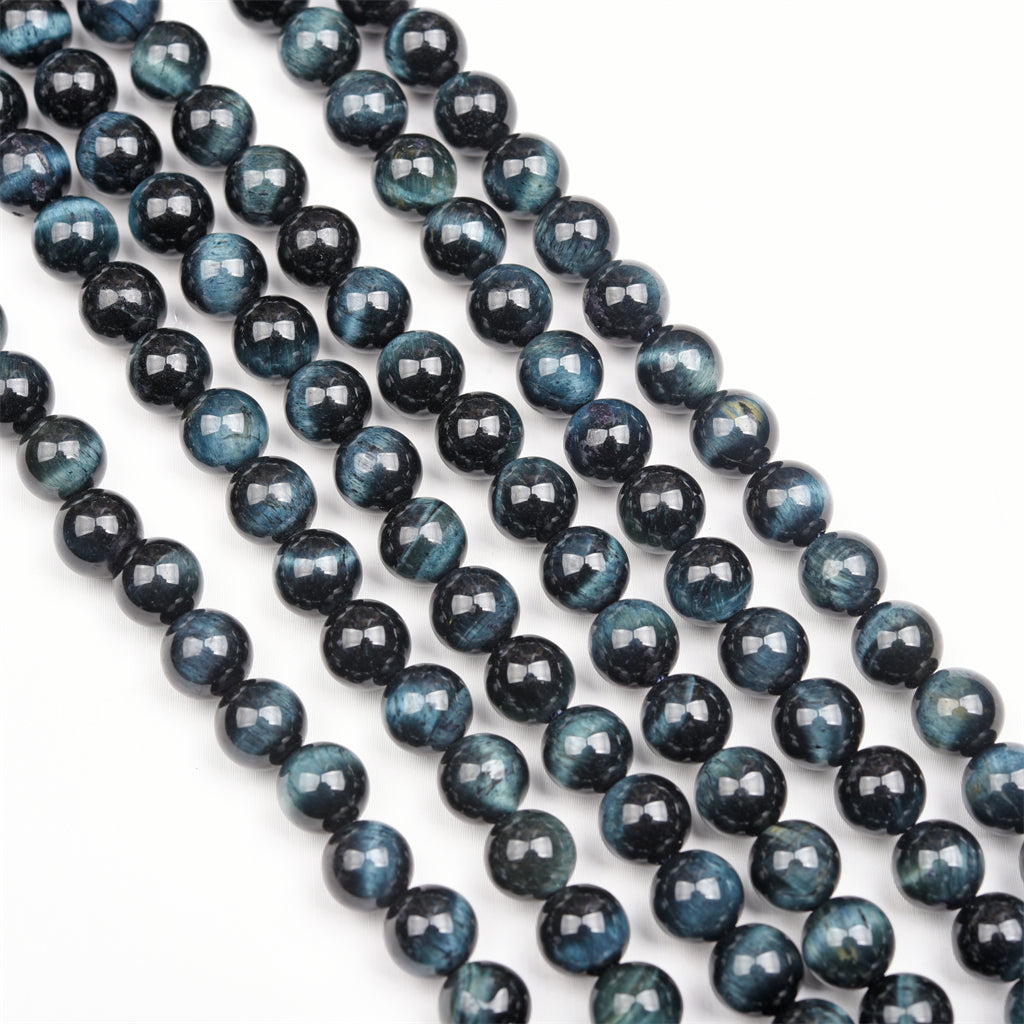 【Loose beads--Blue Tiger Eye Grade A】