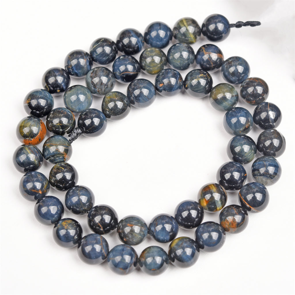 【Loose beads--Blue Tiger Eye Grade AB】