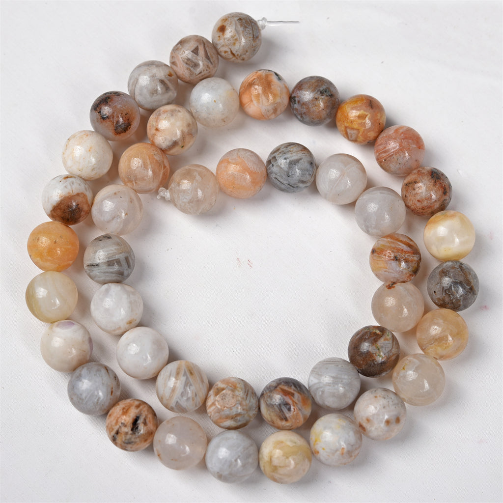 【Loose beads--Bamboo Agate】
