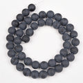 【Loose beads--Matte Black Agate】