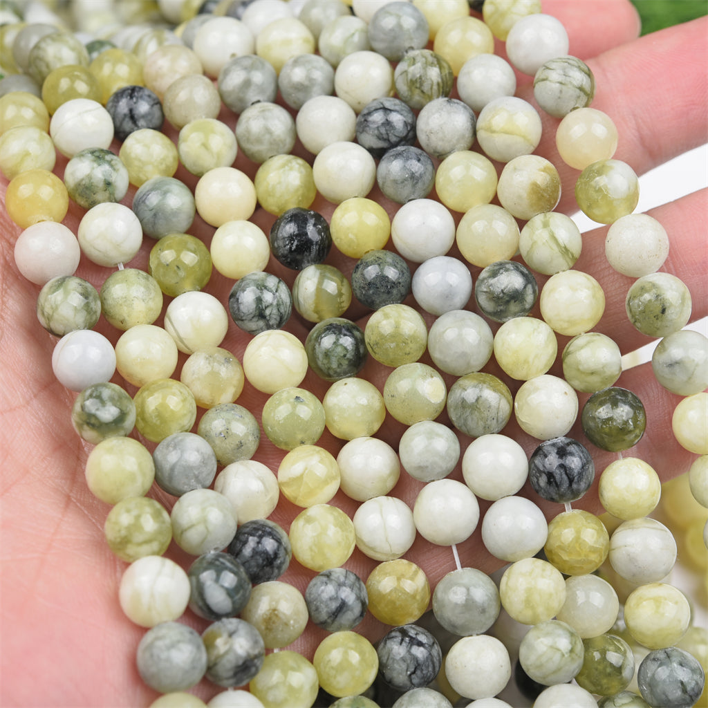 【Loose beads--Olive Jade】